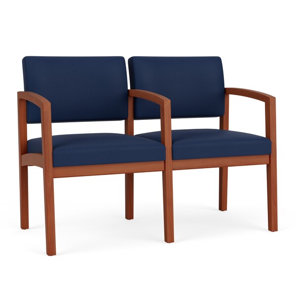 Lesro Lenox 2 Seat Tandem Seating W/ Arm, 44 in W 26 in L 31.5 in H LW2103 - main